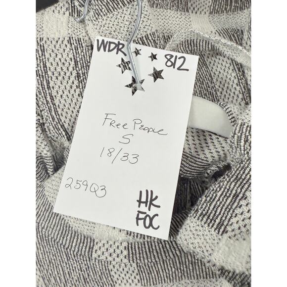 Free People Dress Small Long Sleeve Plaid Belted - Picture 3 of 6